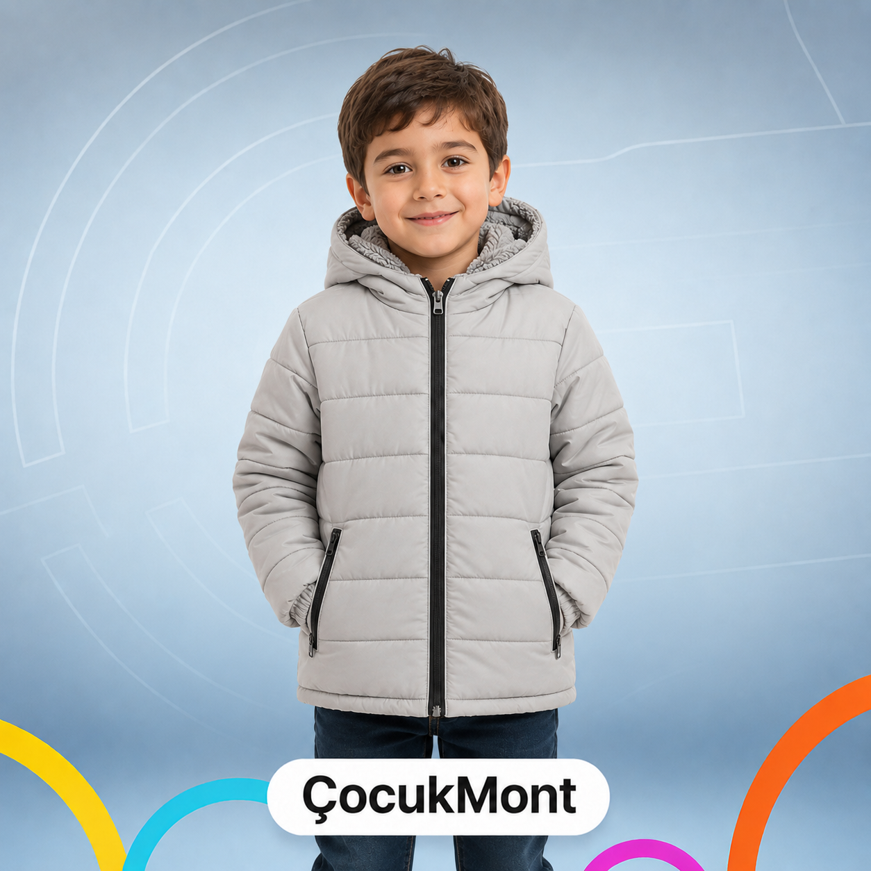 TOPTAN ERKEK ÇOCUK ŞİŞME MONT 2-5 YAŞ