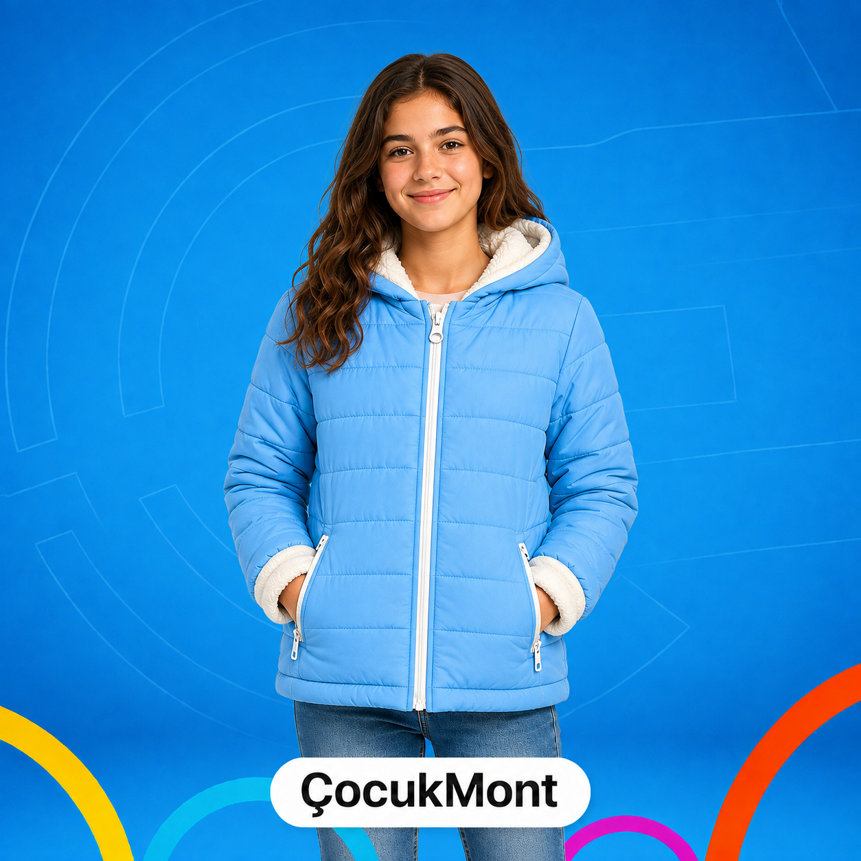 TOPTAN ÇOCUK MONTU 6-15 YAŞ KIZ ÇOCUK