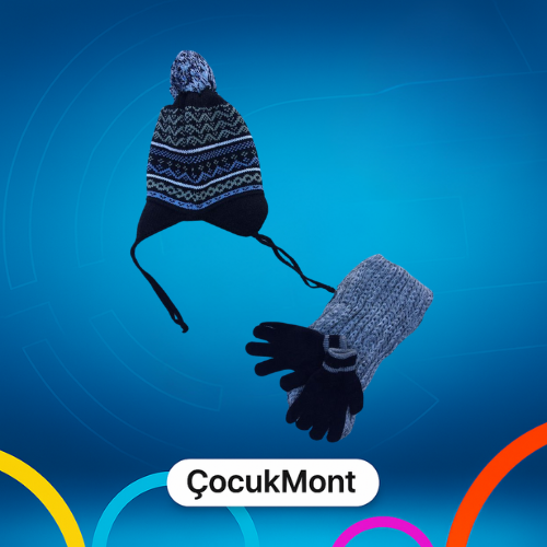 TOPTAN ATKI BERE ELDİVEN SET ERKEK ÇOCUK